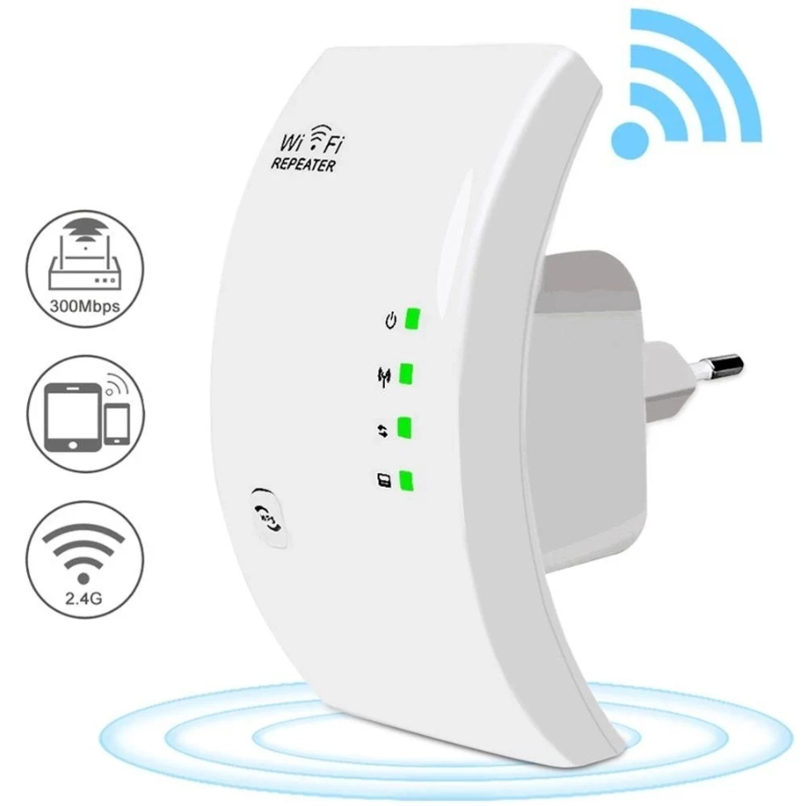 Repetidor Wifi Amplificador De Sinal 600Mbps Wireless Sem Fio Aumente Alcance Distancia do Wifi