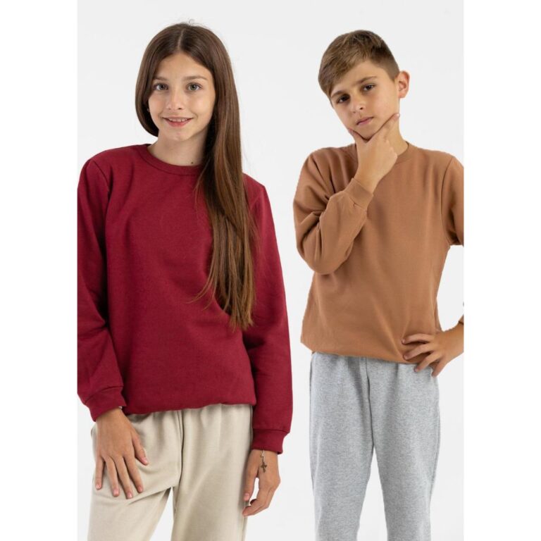 Kit 2 Casacos Blusão Infantil Moletom Peluciado U