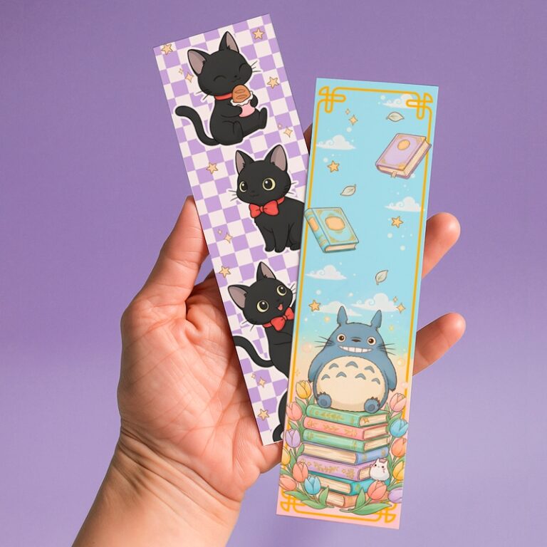 Marca de Página Totoro e JIJI Studio Ghibli  5x18