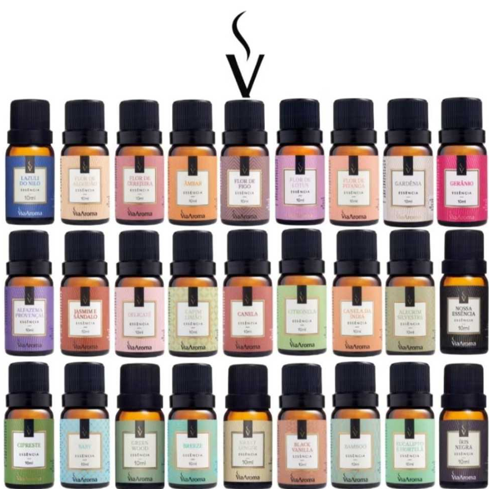 ESSÊNCIA VIA AROMA PARA AROMATIZADOR – DIFUSOR ELÉTRICO DE AMBIENTES 10 ML – LINHA CLÁSSICA.