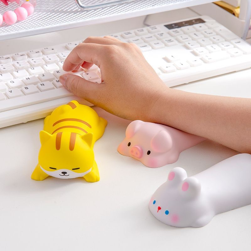 LANFY Mouse PadAcessórios Para ComputadorAlmofada De Apoio Pulso Mesa Teclado DesenhoAnimado PadrãoA