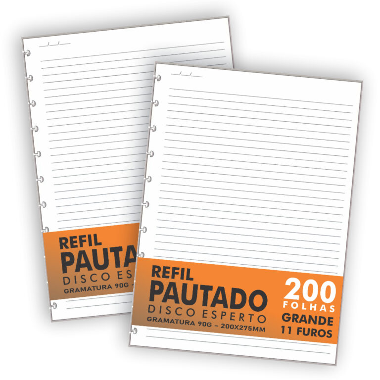 Refil Genérico 200 Folhas Compatível Caderno de 