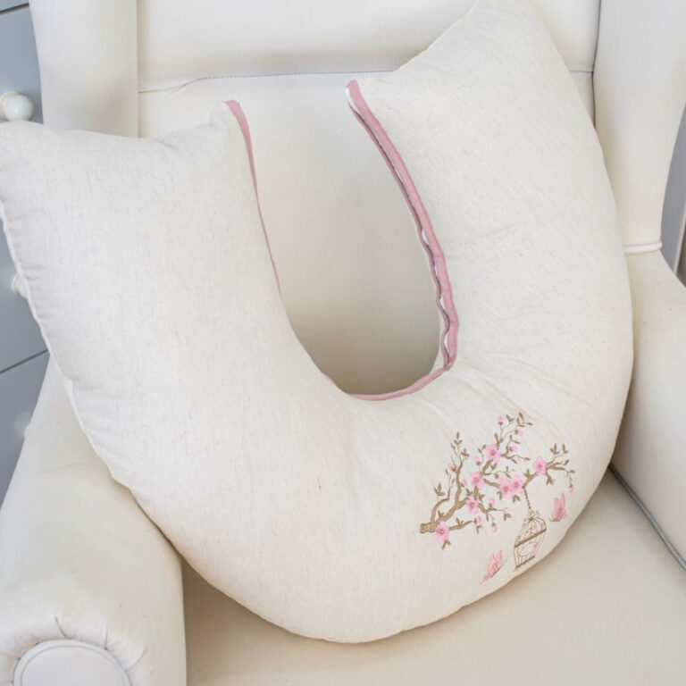 Almofada Amamentação Linho Luxo 100% Algodão Gr
