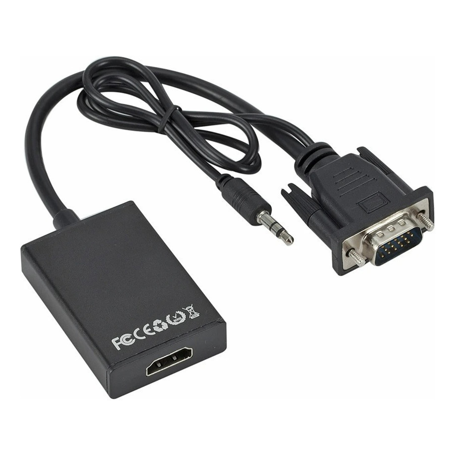 Cabo Adaptador Conversor In Vga (pc) E Usb P/ Out Hdmi(tv)