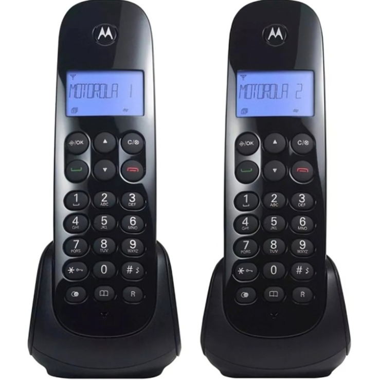 Kit 2 Telefone Ramal Sem Fio Digital Motorola R