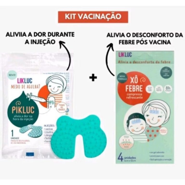 Kit Xô Febre Compressa Adessiva + Pikluc Alívio 