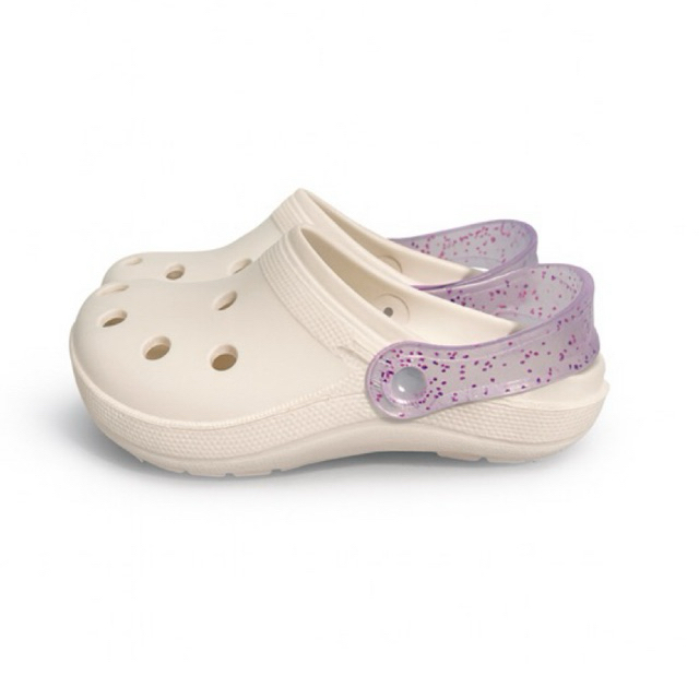 Babuche Infantil Menina Menina Off-White Alças Co
