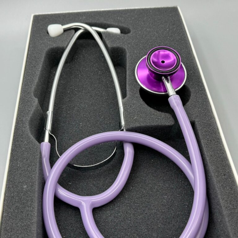 Estetoscópio Lilás Roxo Bioland Duplo Adulto e I