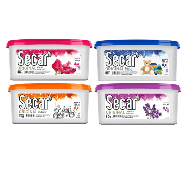 4 Anti Mofo Desumidificador Secar Original 80g Cad