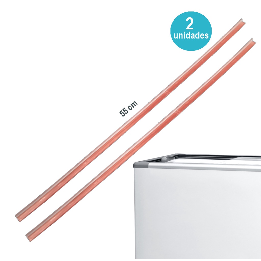 Kit 2 Gaxetas Borracha Fricon Freezer Horiz Hce216/311/411 55cm