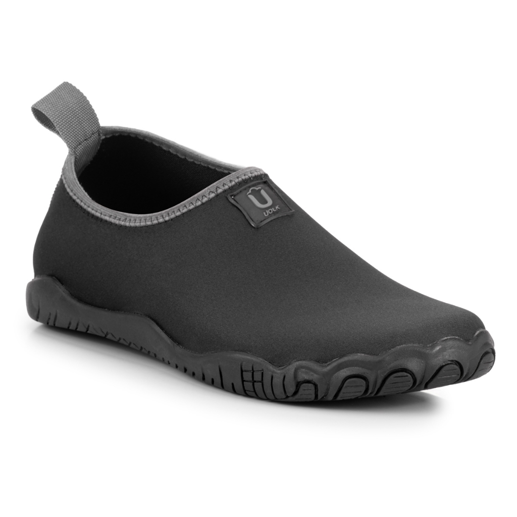 Sapatilha Aquática Neoprene Hibrida Esportivo Pesca Preto com Cinza
