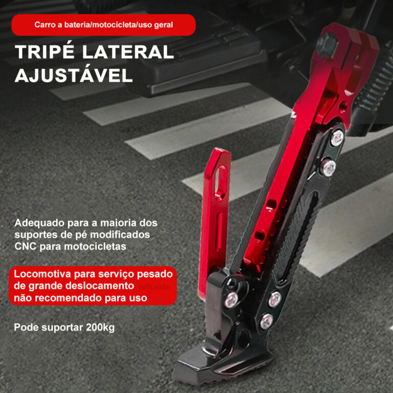 Descanso para Moto Cavalete Pezinho Regulável Uni