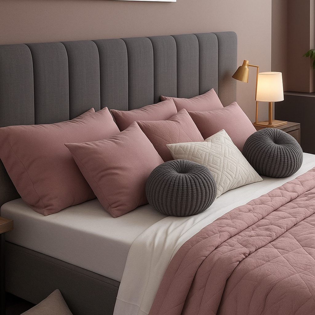 Cabeceira Modular Adesiva Estofada 45x20cm em Tecido Suede Premium ENVIO IMEDIATO