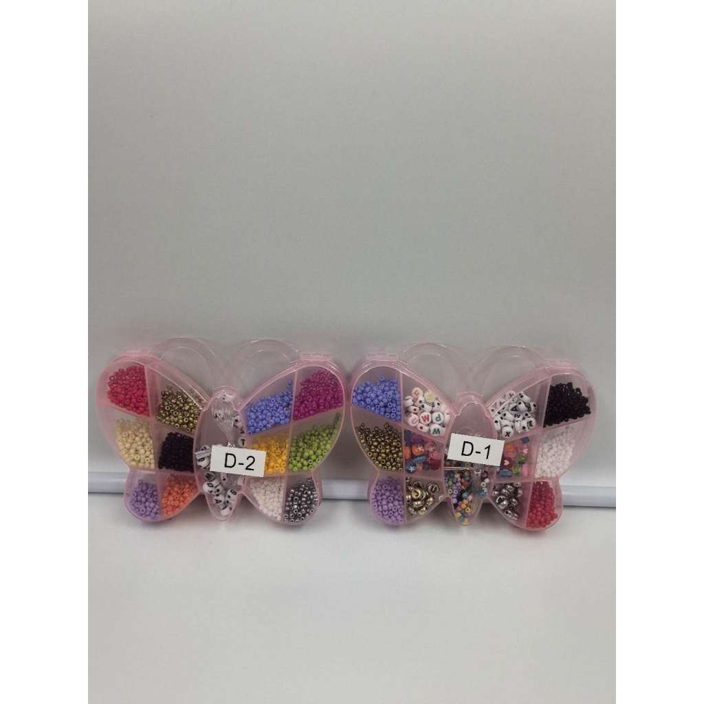 Kit Miçanga Infantil Para Pulseira Colar Maleta Miçangas + SiliconePresente D1/D2