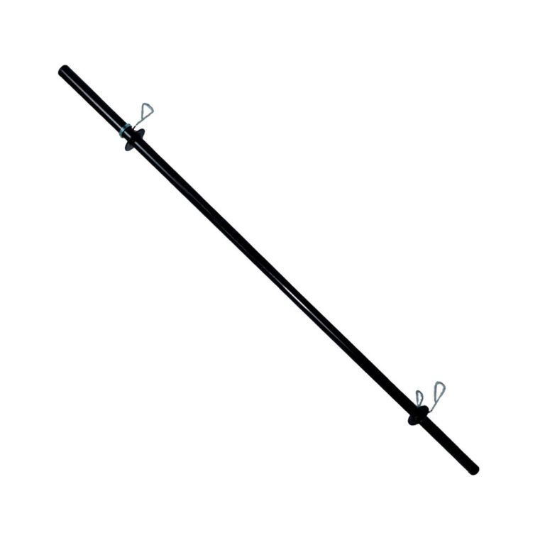Barra 1,20 Mt Musculação Oca Com Presilhas P/ 50