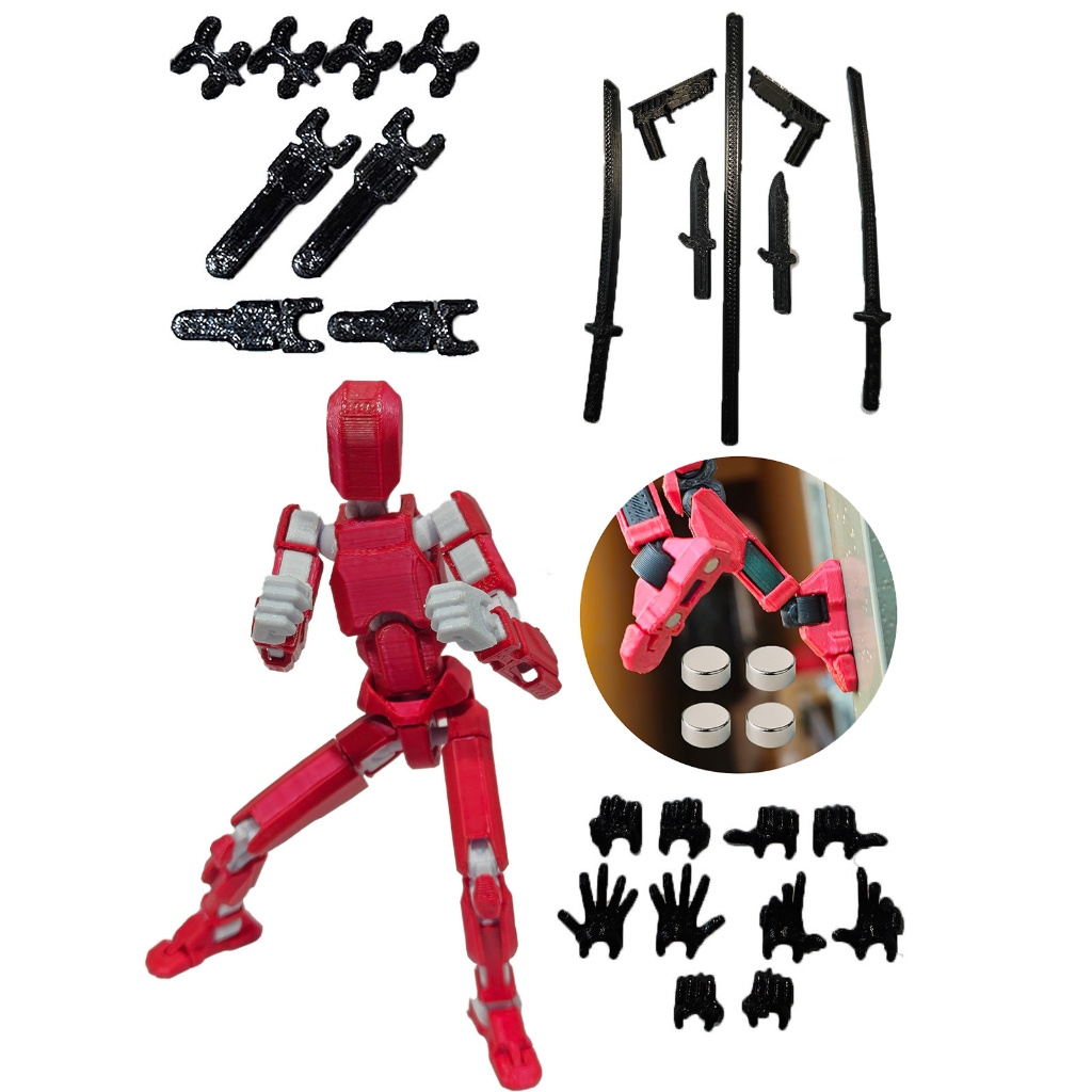 Boneco Articulado Dummy 13 Com Imã Acessórios Infantil Colecao Brinquedo Boneco De Montar Presente