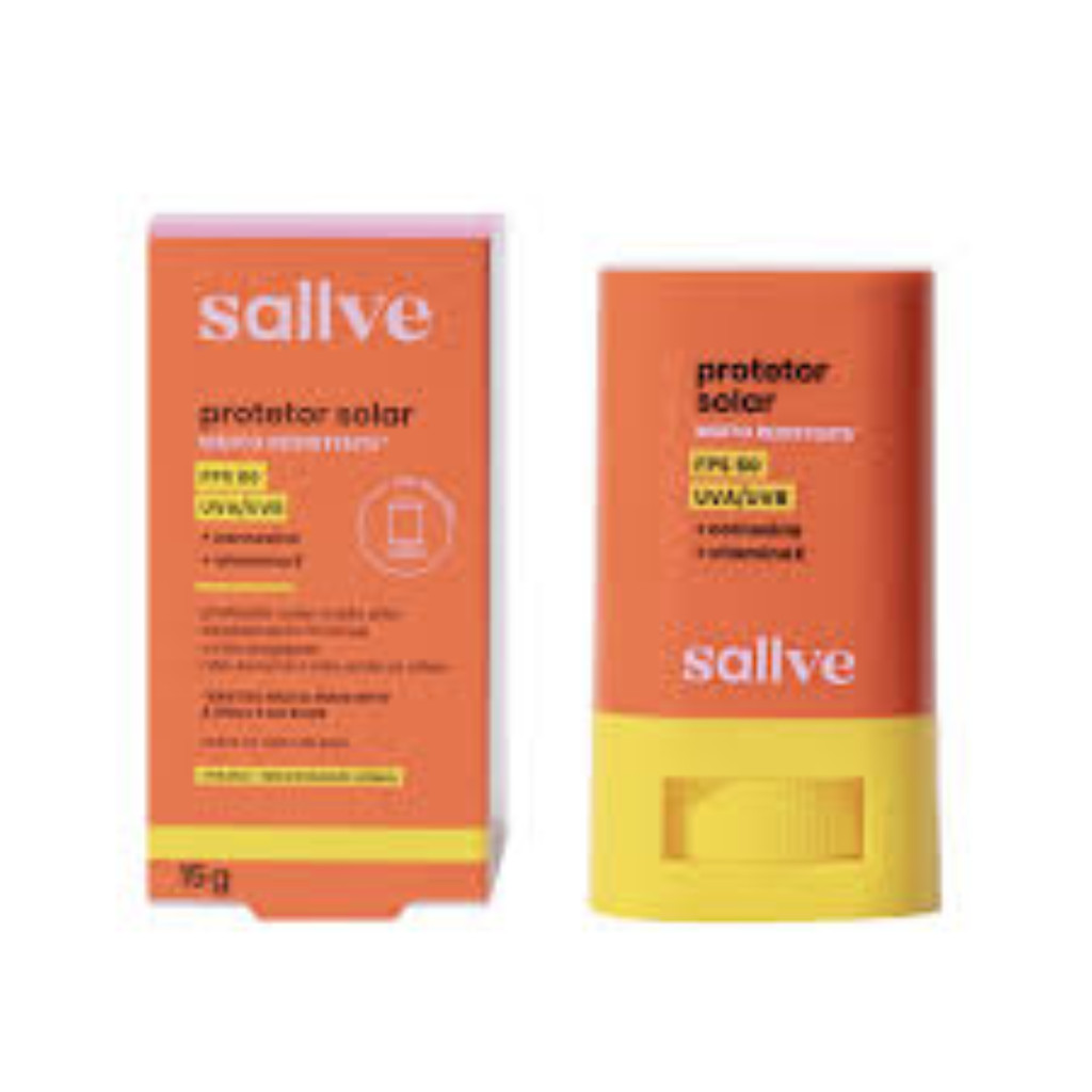 Sallve Protetor Solar em Bastão FPS 60 Sallve 15g