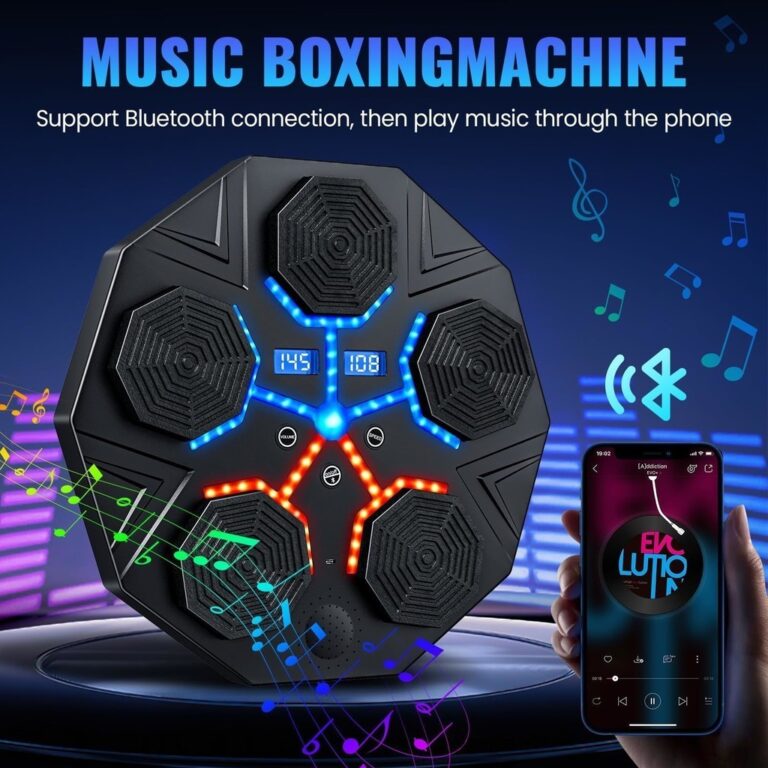 Dispositivo de boxe eletrônico portátil com mús