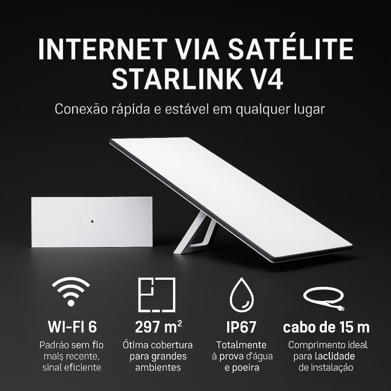 Starlink V4 Internet Satélite Wi-fi 6 Alta Veloci