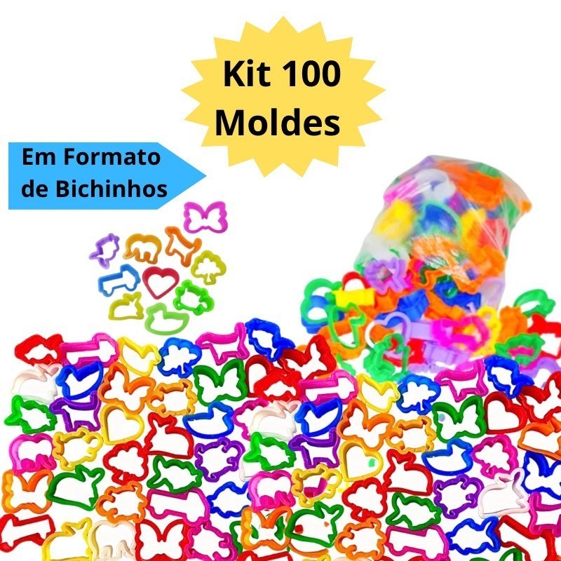 Moldes Forminha para Massinha Cortador de Modelar Kit Festa Lembrancinha Infantil Escolar