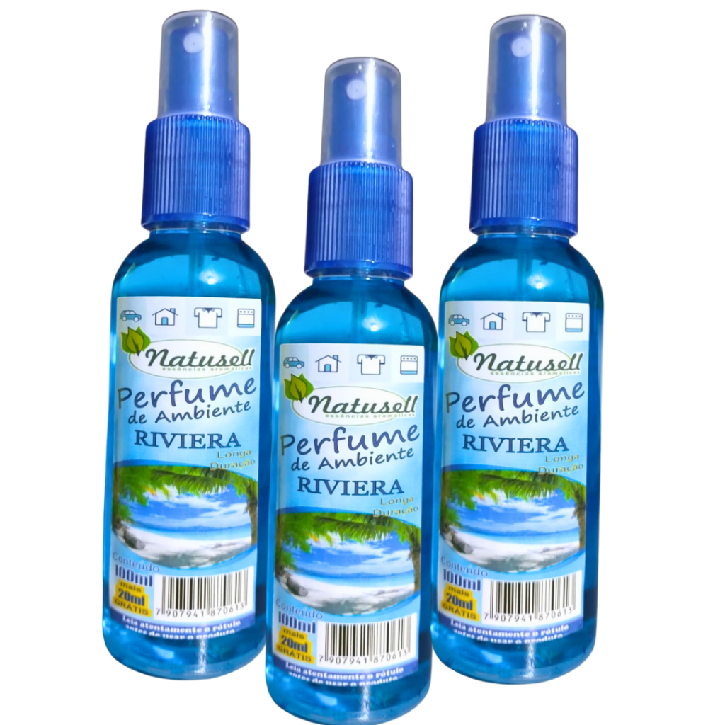Kit com 3 Cheiro Para Embalagem | Aroma Riviera| Essência para presente e roupas | Perfume para arte