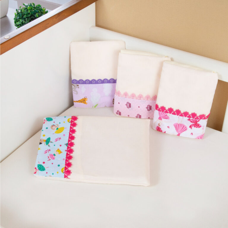 Jogo de Lençol Berço Americano com Elástico 2 P