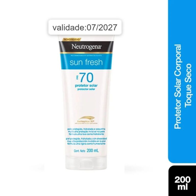 Protetor Solar Corporal FPS 70 Neutrogena Sun Fres