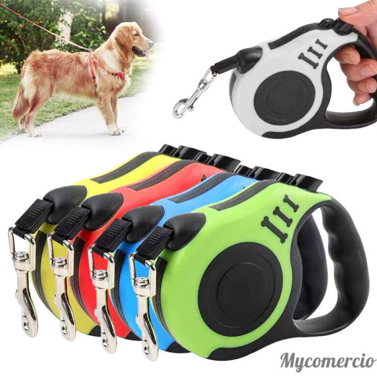 Coleira Guia Retrátil 5 Metros Pets Cachorro Cãe