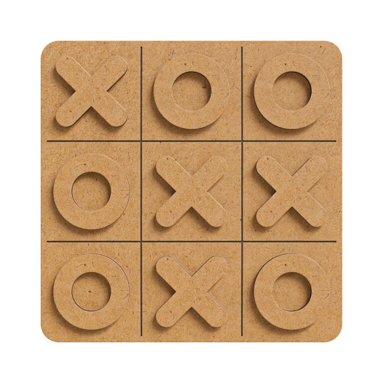 Kit Jogo Da Velha MDF Brinquedo Presente Criança 