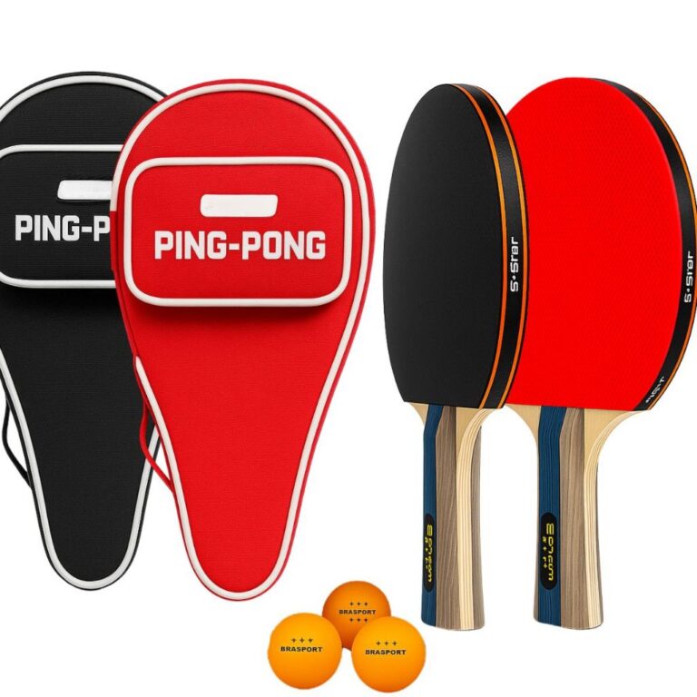 Kit Raquete Ping Pong Tênis de Mesa c/ Bolinhas e