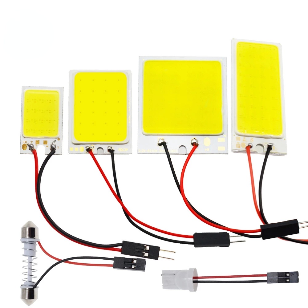 1Pcs T10 W5w Cob 24SMD 36SMD 48SMD BA9S Car Led Liquidação Lâmpada Placa De Licença Auto Interior De