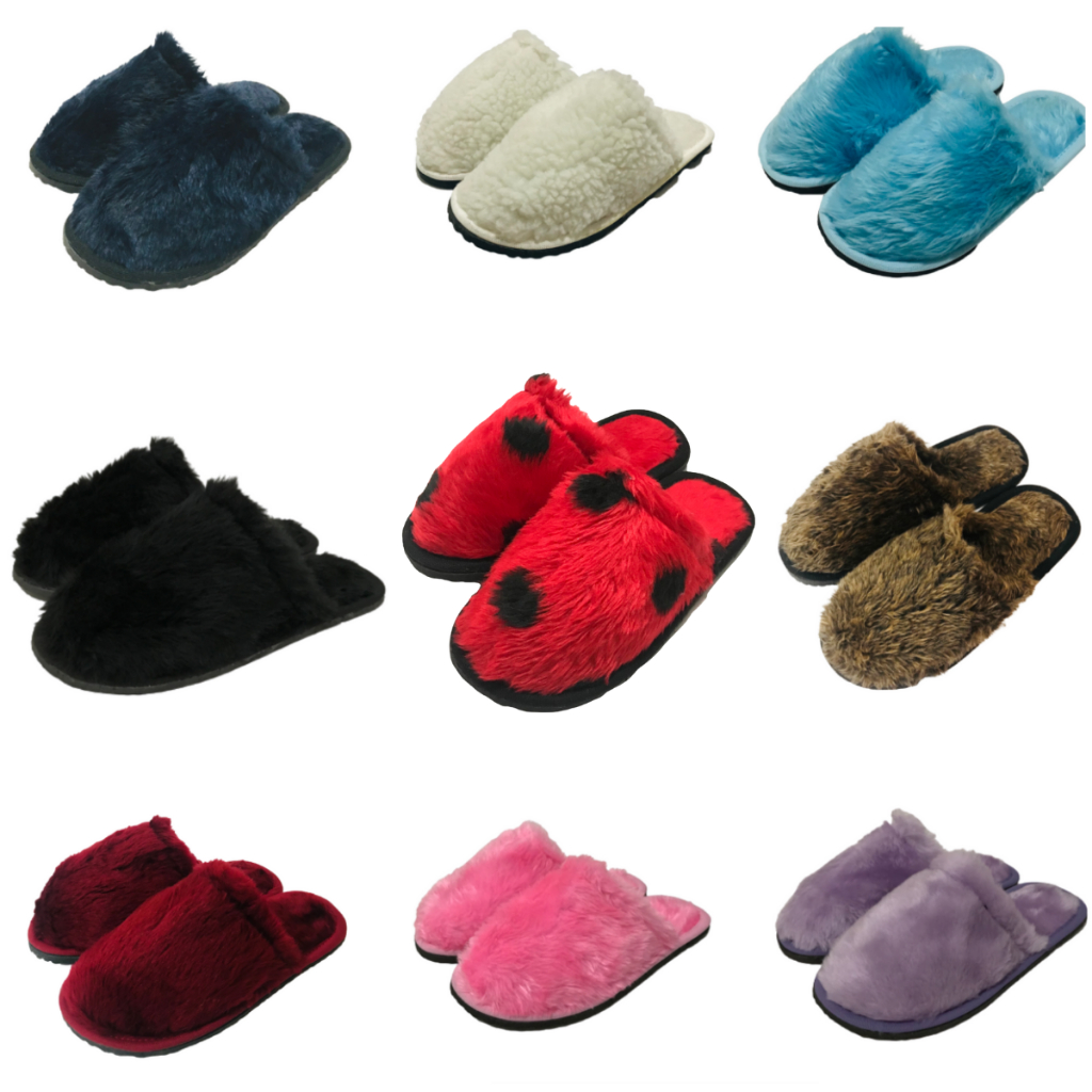 Pantufa Infantil Criança Menina Menino Chinelo de Inverno de Pelúcia Antiderrapante Várias Cores