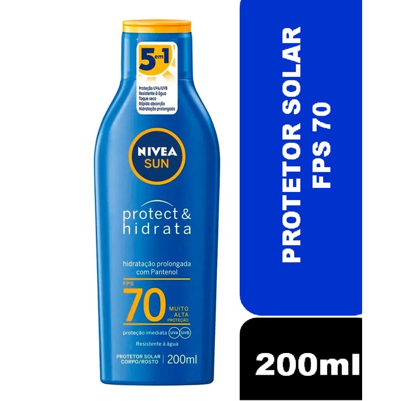 Protetor Solar Nivea Sun Protect E Hidrata FPS 70 200ml