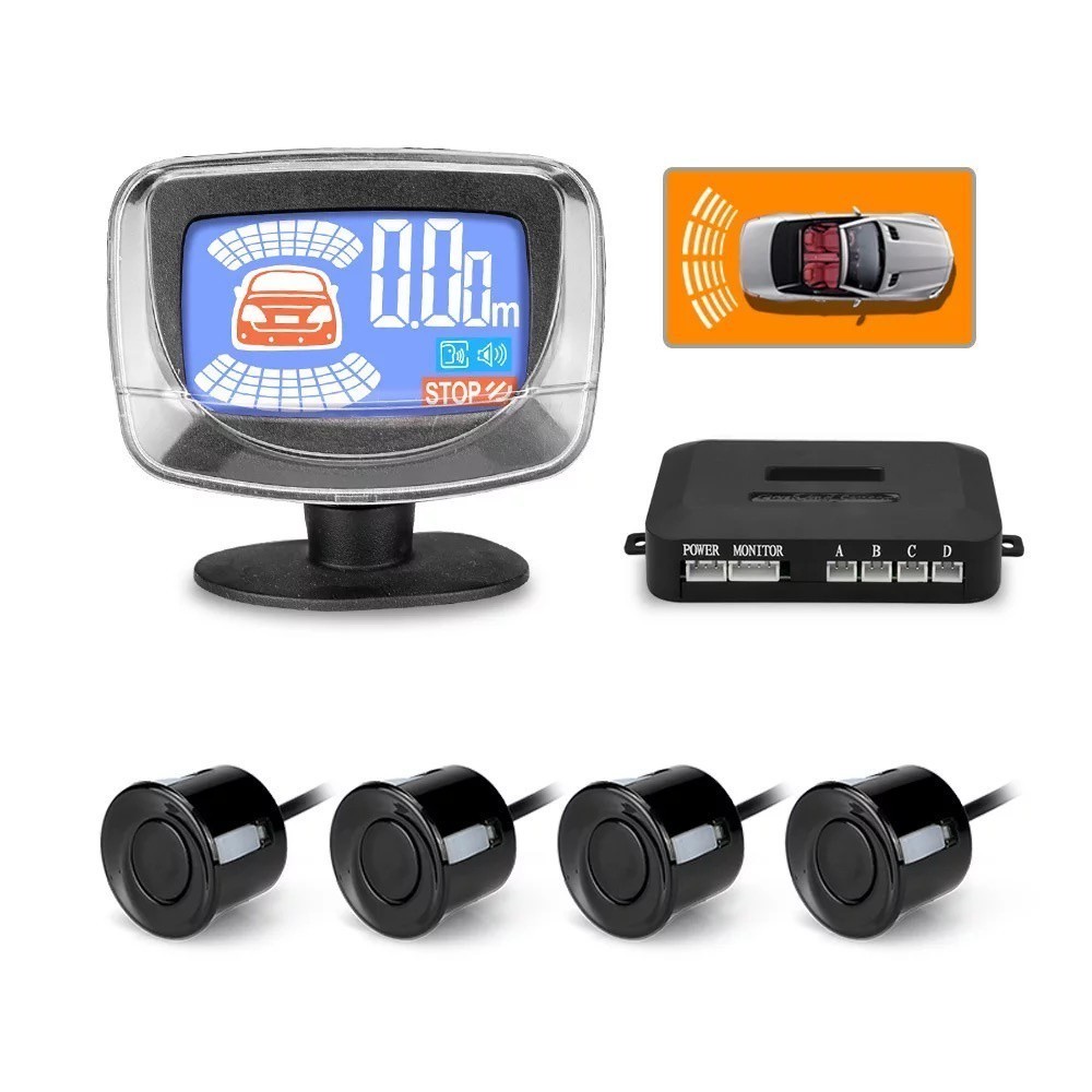Sensor De Estacionamento Ré Universal Com Tela Lcd Colorida