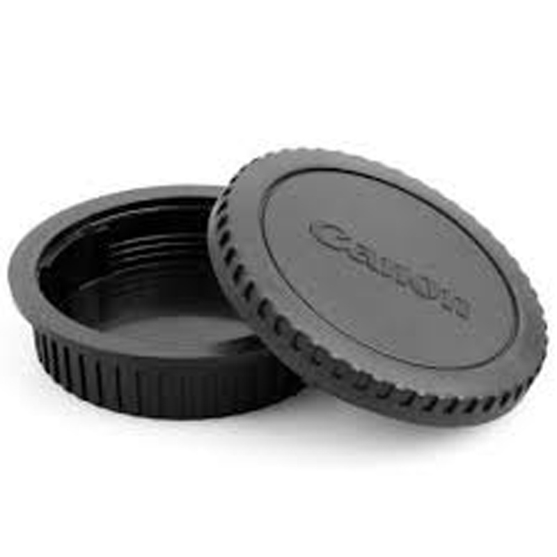 Kit 2 Tampa P/ Corpo E Traseira de Lente Câmera Canon Objetiva Dslr