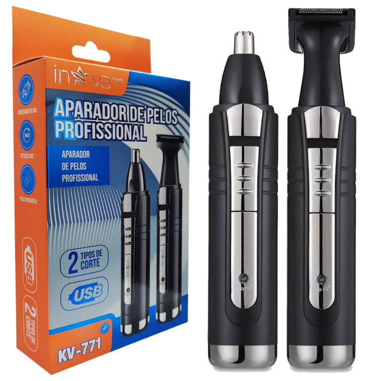 Máquina Aparador de Pelos Nariz Maquininha Recarr