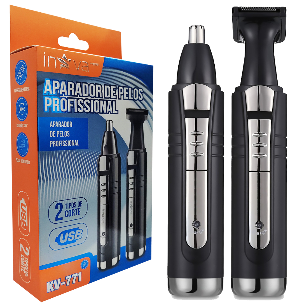 Máquina Aparador de Pelos Nariz Maquininha Recarregável B-Max