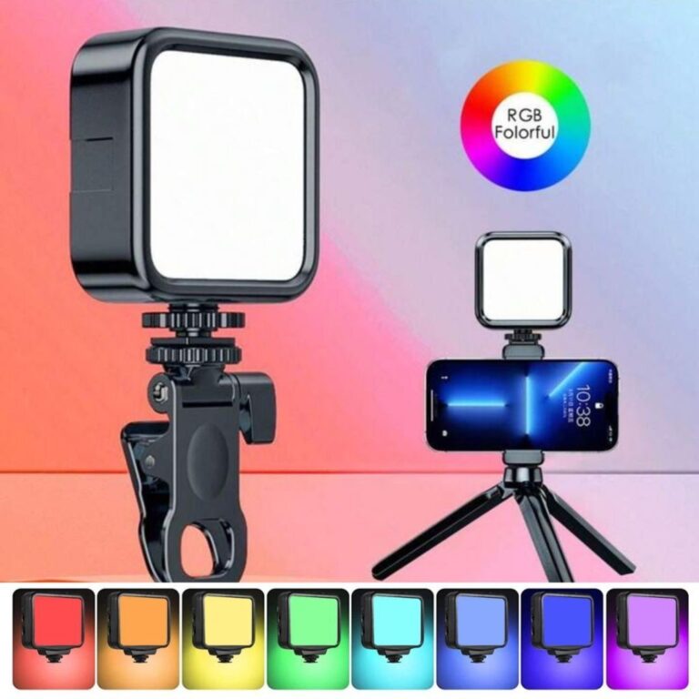 Luz De Preenchimento Recarregavel RGB Para Câmera