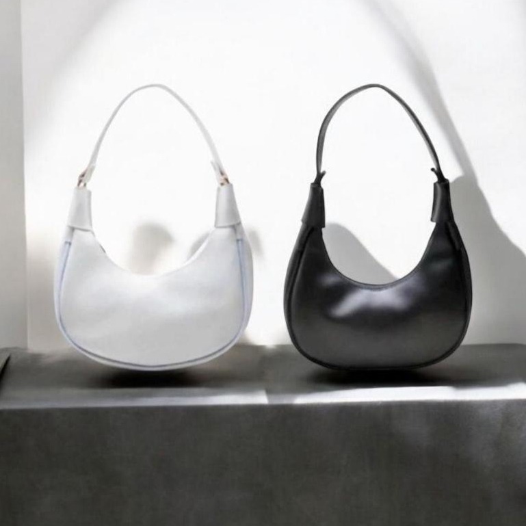 Kit 2 Linda Bolsa Meia Lua Pequena de Ombro e Mão