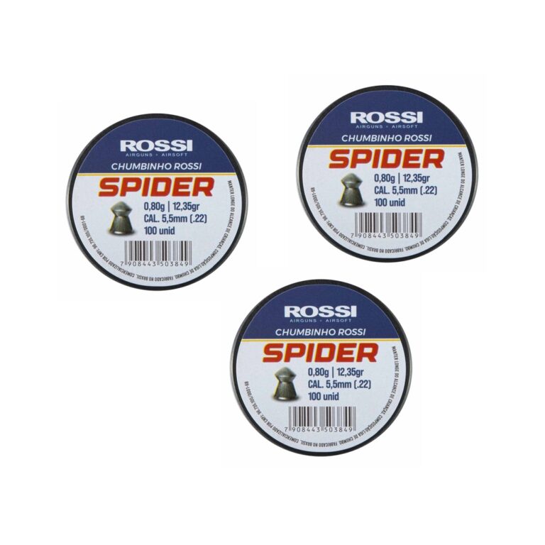 Chumbinho Rossi Premium Spider 5,5mm 100 unidades 