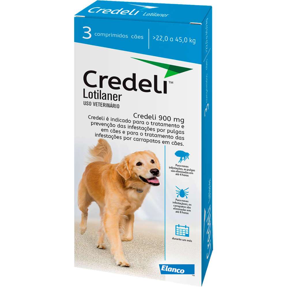 Credeli 22 A 45kg Caixa com 3 Comprimidos – Elanco