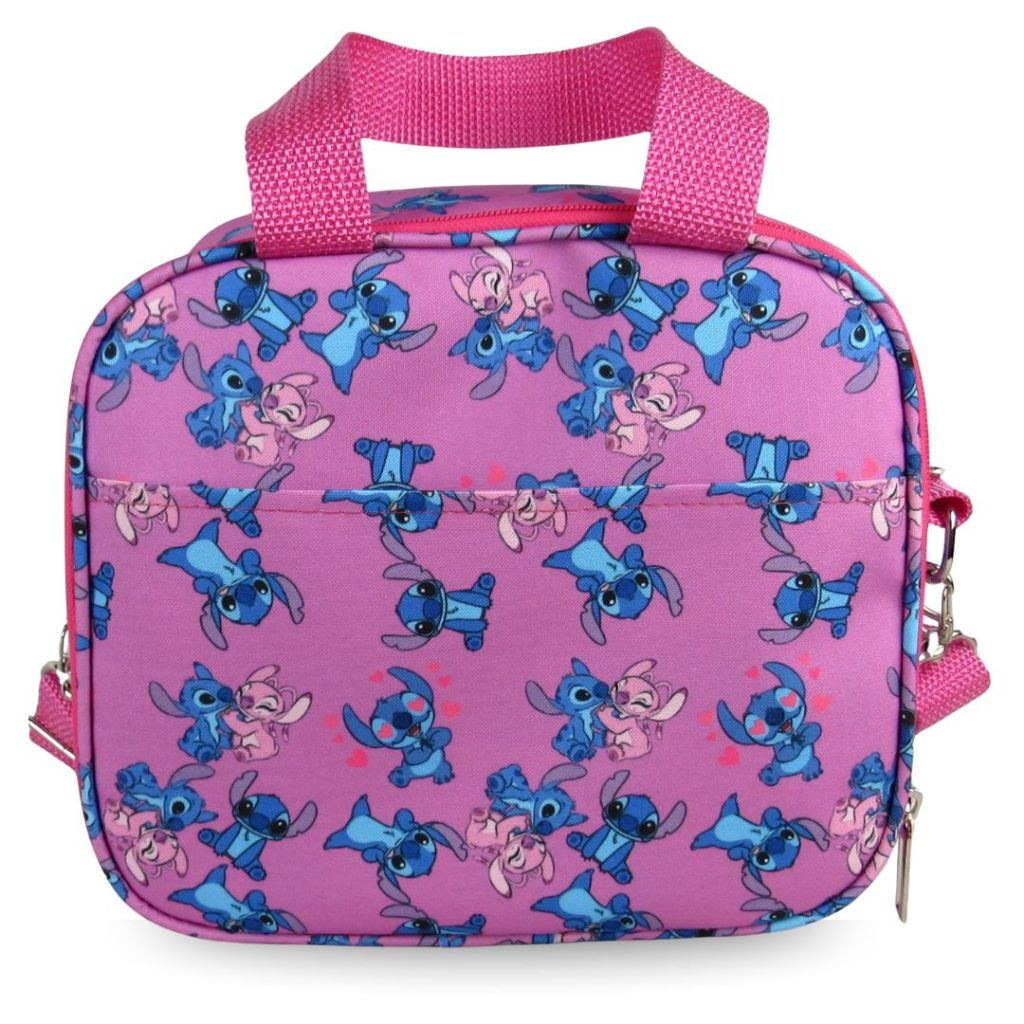Lancheira Térmica Stitch Rosa Bolsa Térmica Lancheira Marmita Trabalho Fitness e Escola