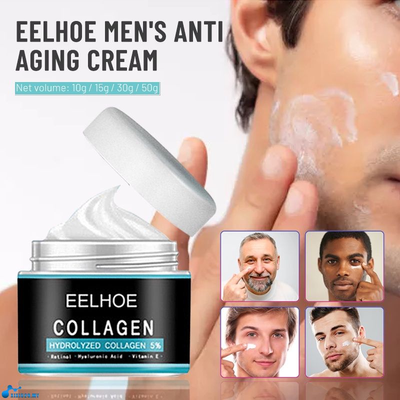 Homens Anti-Envelhecimento Creme Facial Retinol Vitamina C Rosto Colágeno Rugas Firmador Levantament