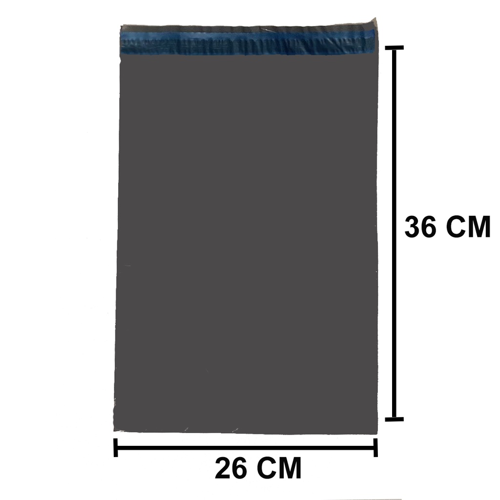 Kit 100 Envelope de Segurança Plástico 19×25 20×30 26×36 32×40 Embalagem Cinza correio para envio Sa