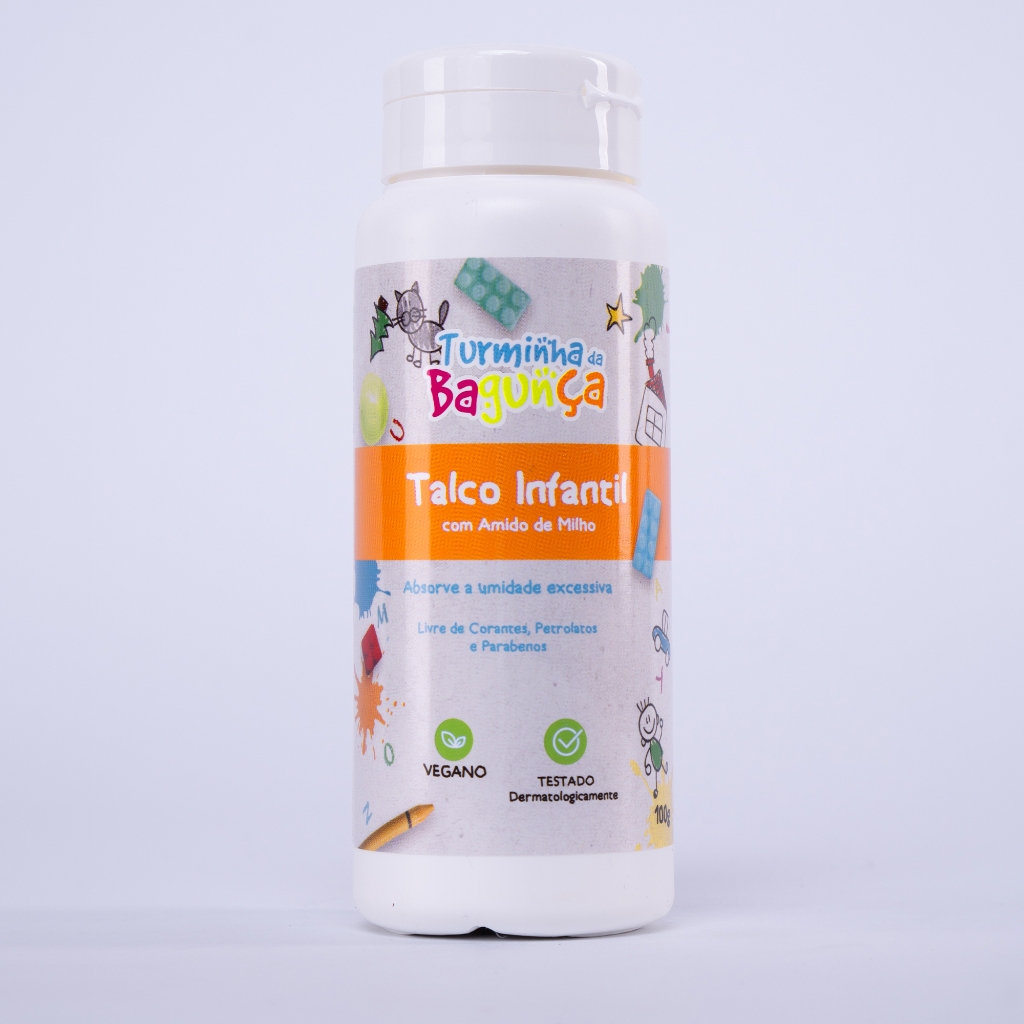 Talco Infantil Turminha da Bagunça 100g Vegano
