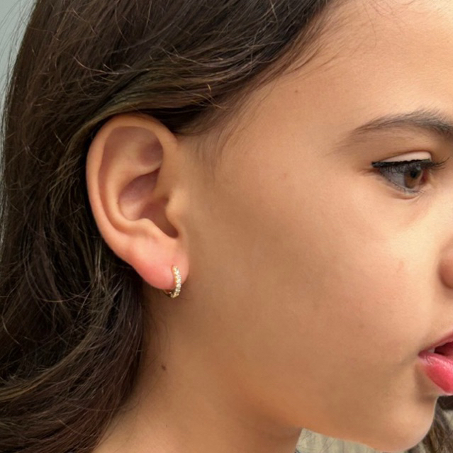 Brinco Infantil Argolinha Click Antialérgico Banh