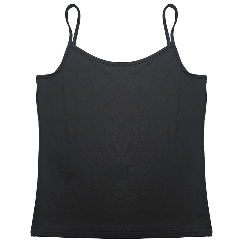 BLUSA ALCINHA LISA SEM COSTURA 120017 PRETO