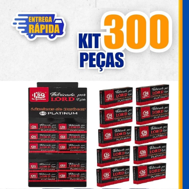 300 Peças de Lâminas LORD PLATINUM Gillete Profi