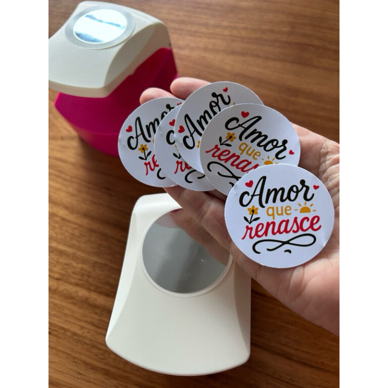 Furador Scrapbook para Papel  Selo, Redondo, Quadr