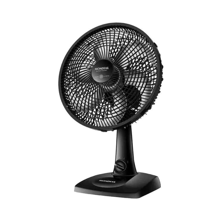 Ventilador de Mesa Mondial 6 Pás Super Power Pret